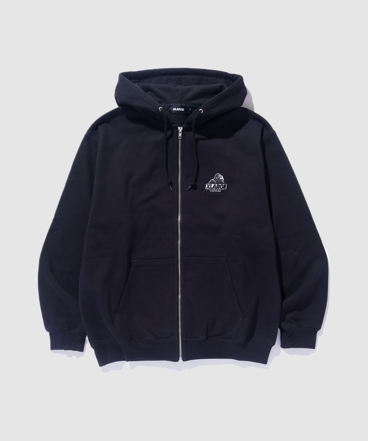 Schräges Kapuzensweatshirt mit Reißverschluss