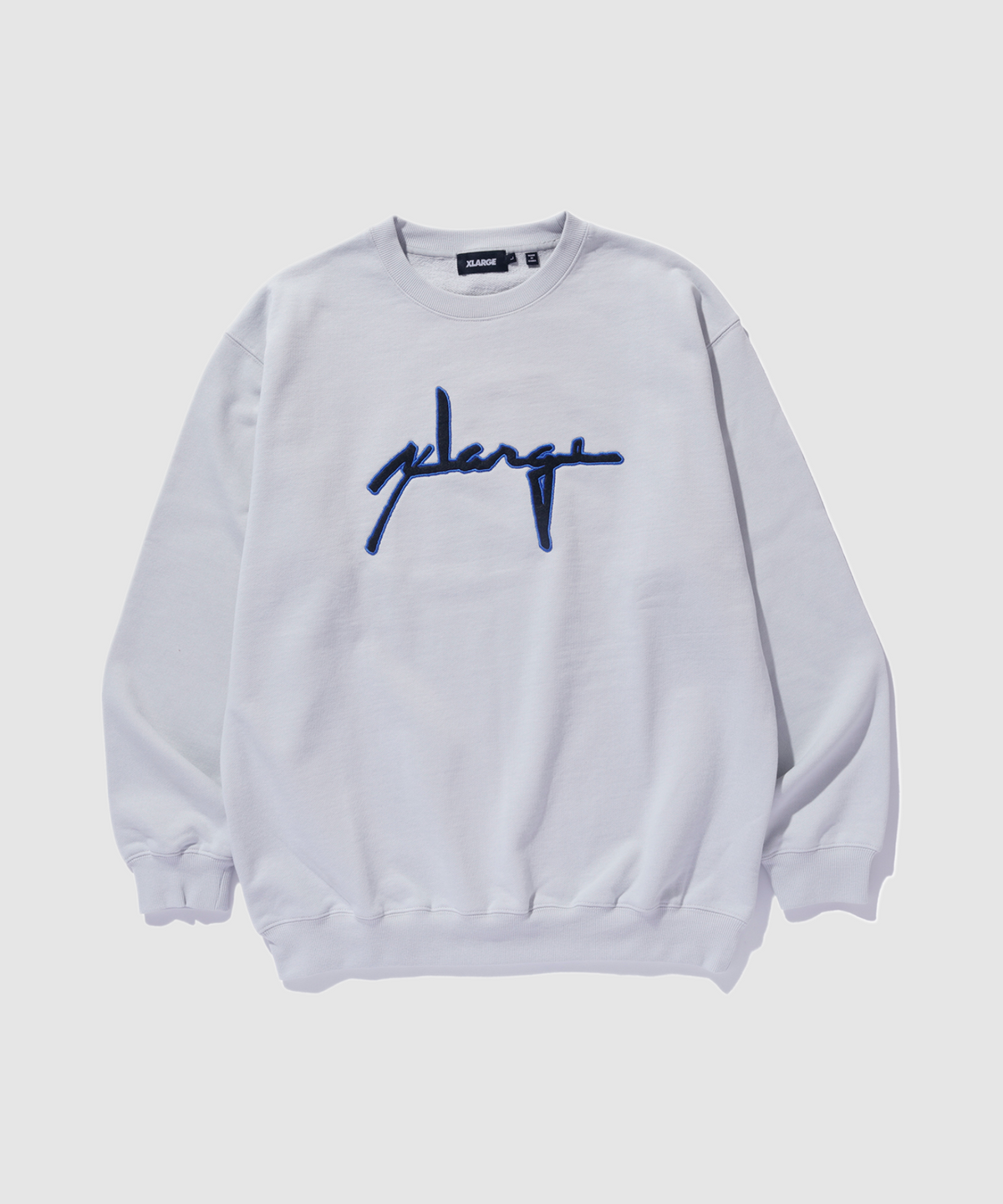 SWEATSHIRT MIT RUNDHALSAUSSCHNITT UND DISTORTION-LOGO