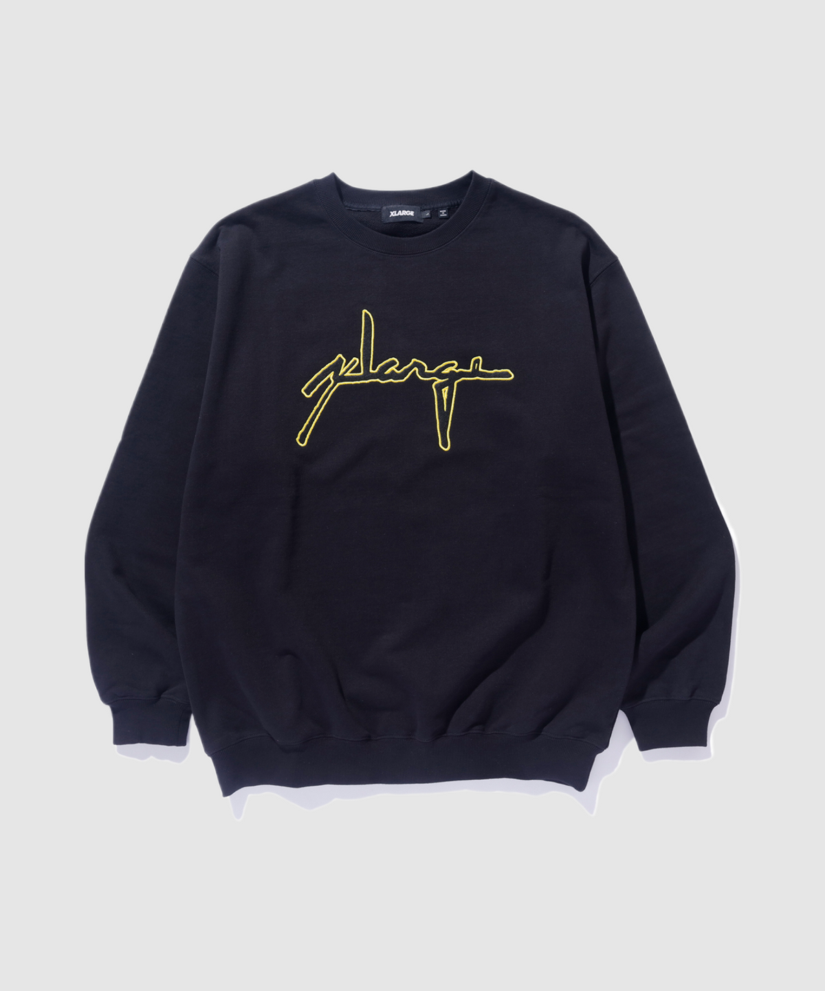 SWEATSHIRT MIT RUNDHALSAUSSCHNITT UND DISTORTION-LOGO