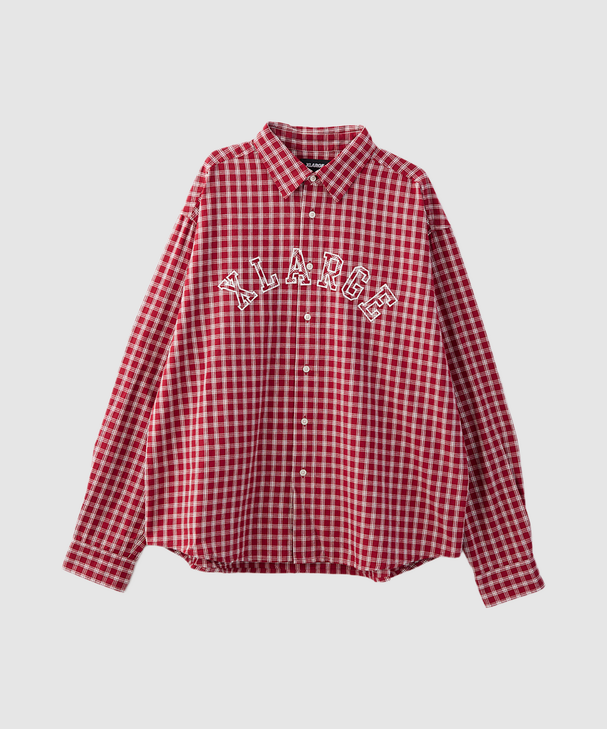 PATCH LOGO PLAID L/S SHIRT