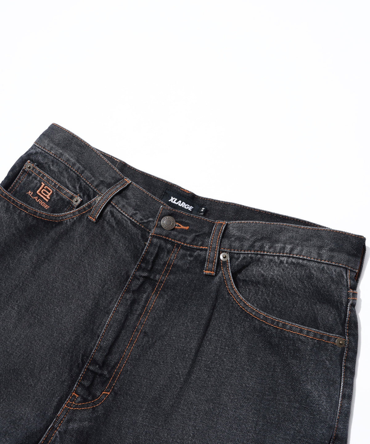 LA STITCHED DENIM PANTS
