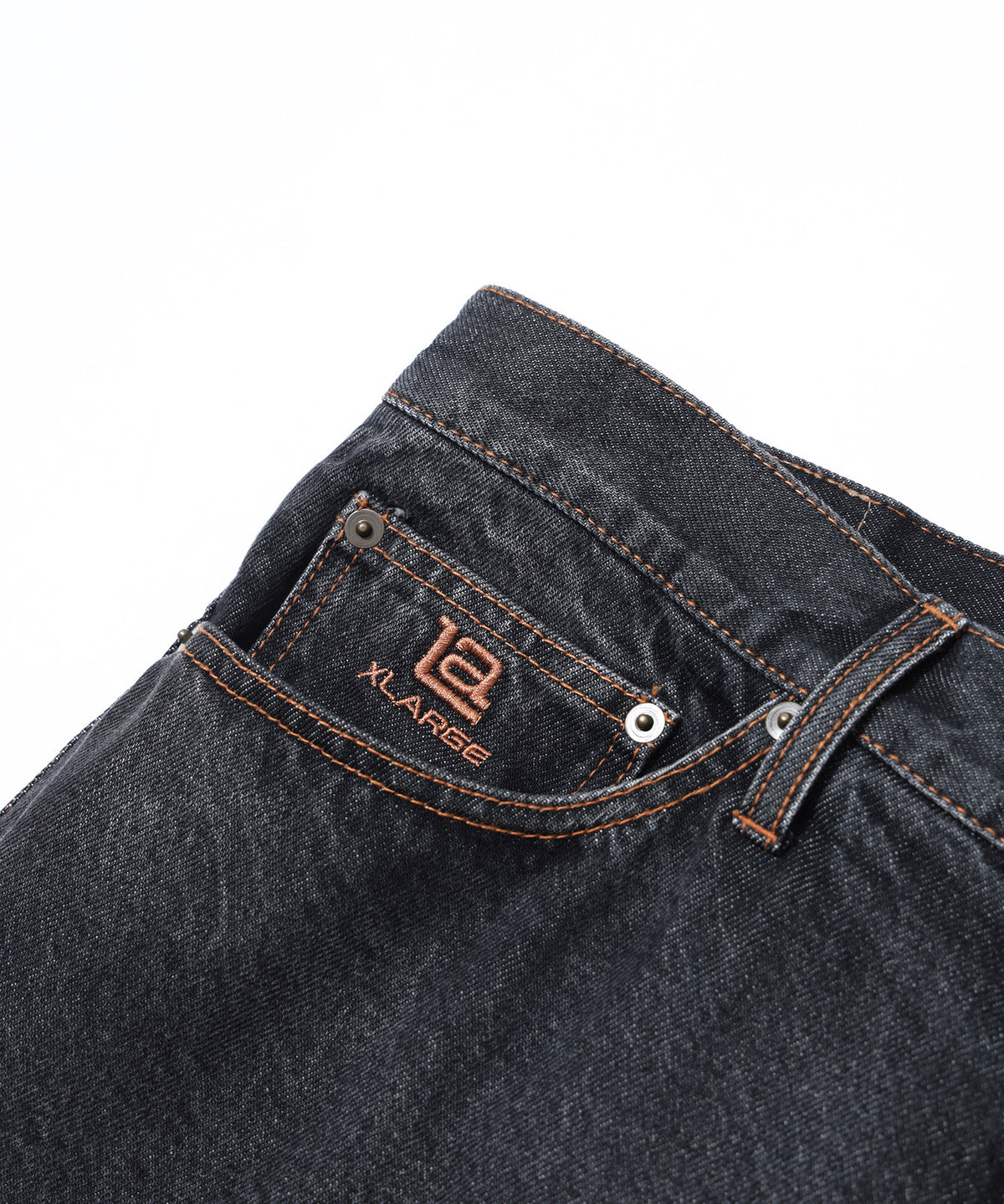 LA STITCHED DENIM PANTS