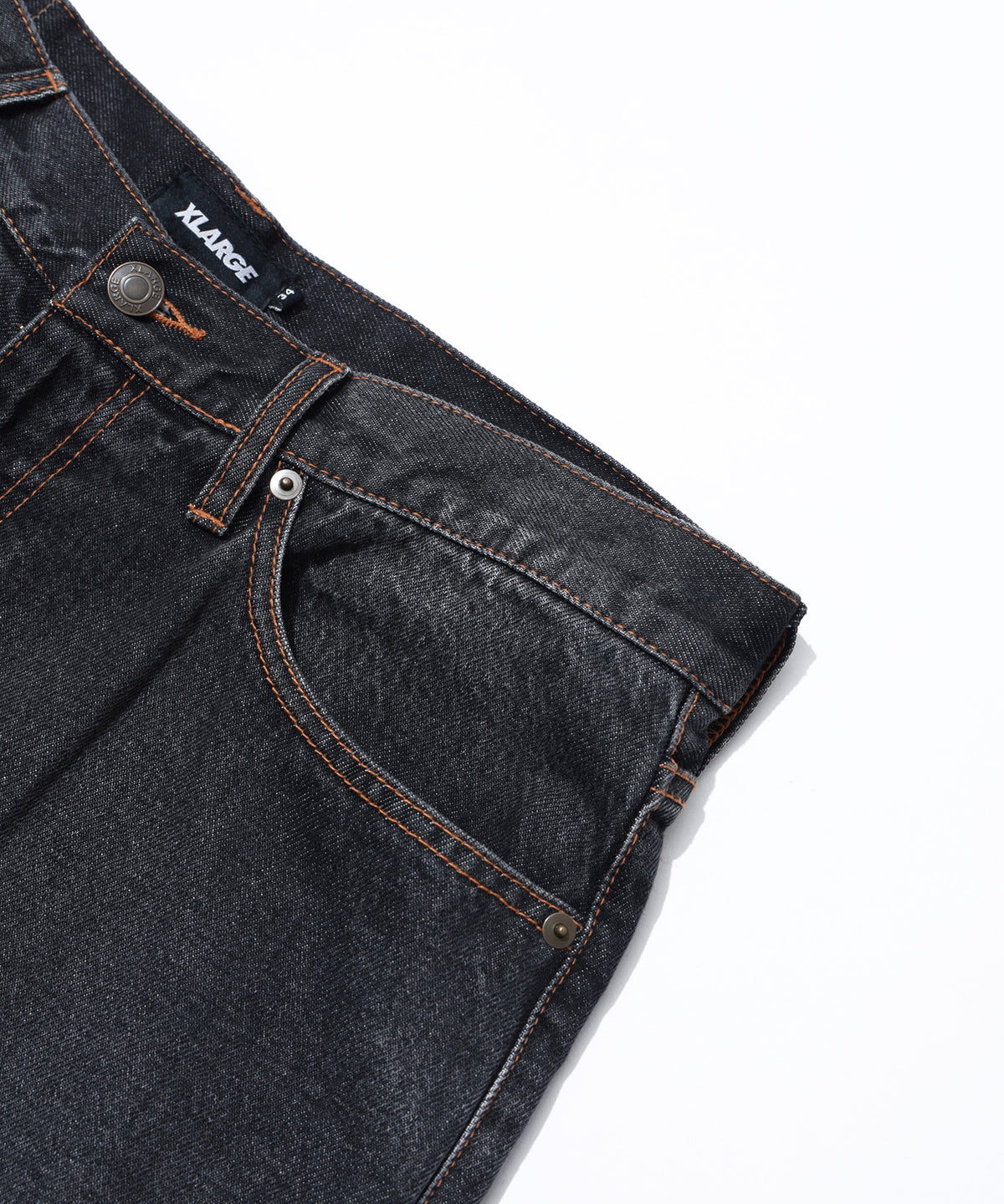 LA STITCHED DENIM PANTS