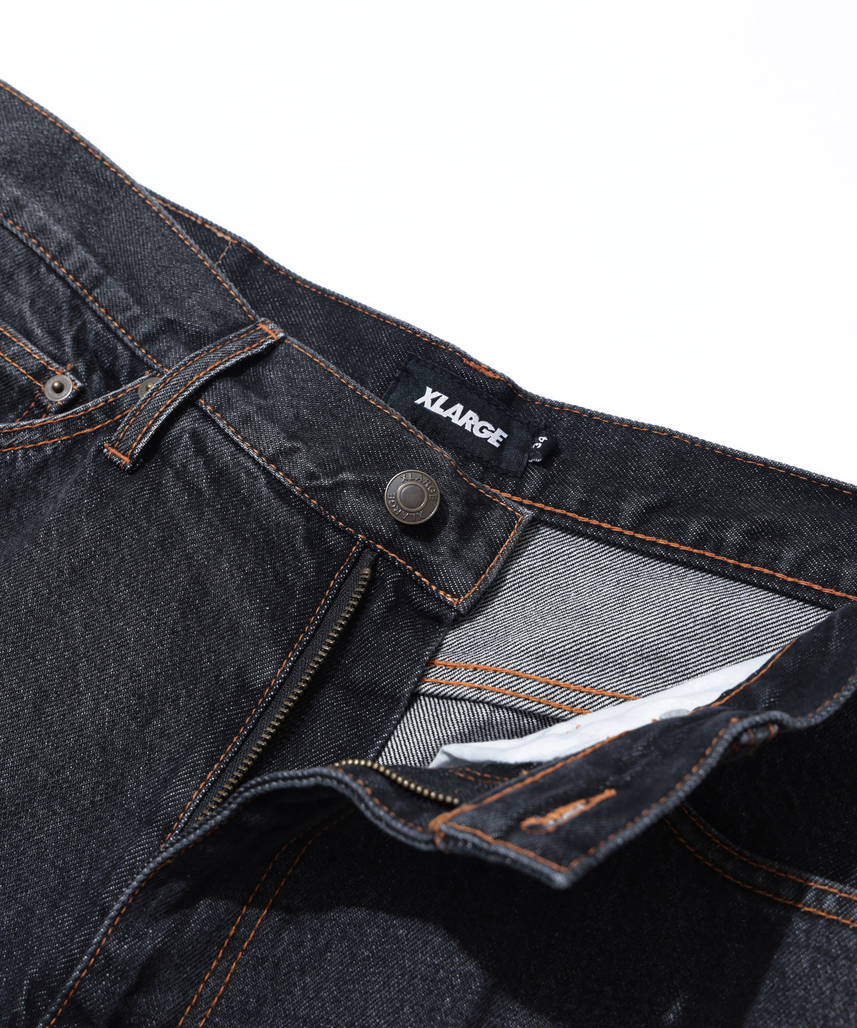 LA STITCHED DENIM PANTS
