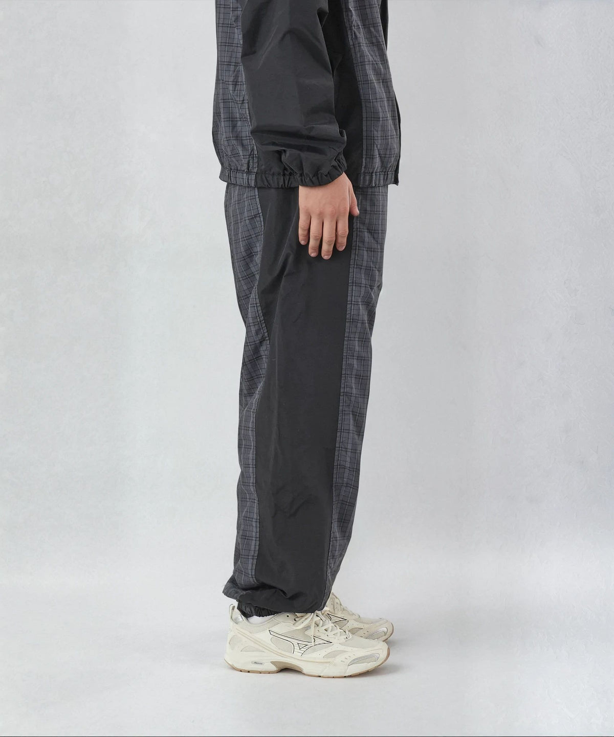 CHECK TRACK PANTS