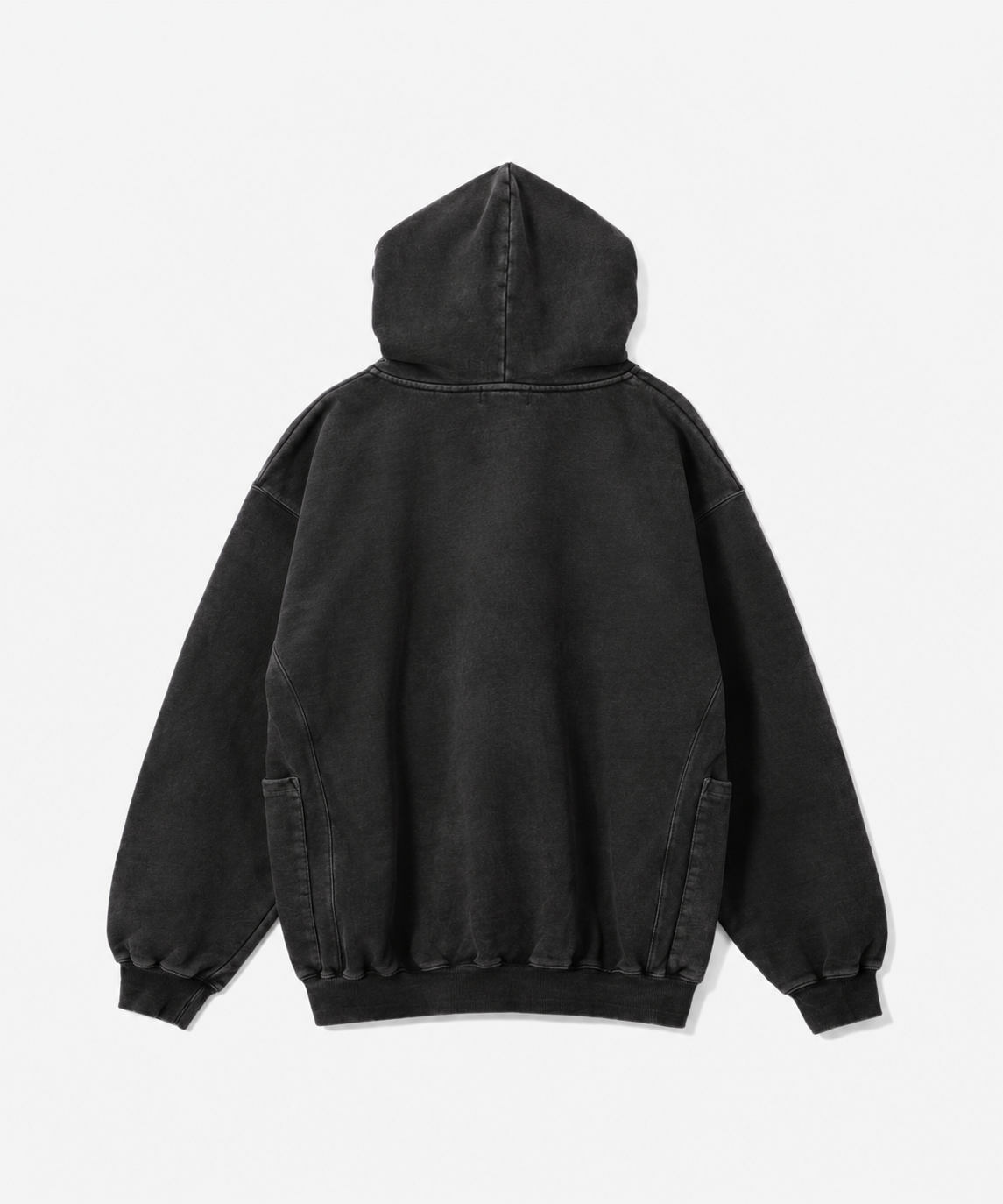 PIGMENT DYED WORK ZIP HOODED SWEATSHIRT