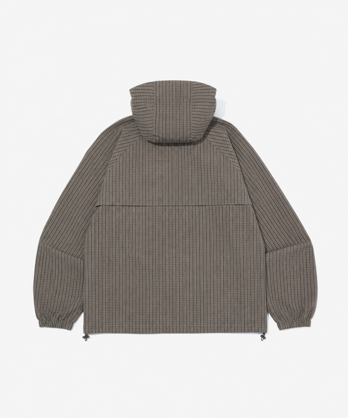 GRID CHECK HOODED JACKET